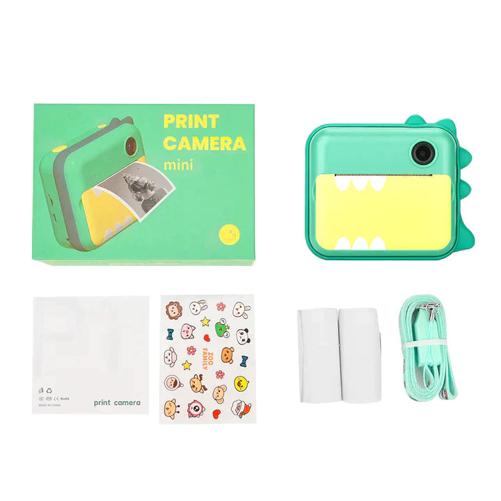 Children’s Instant Print HD Camera – Dual Lens with 1080p Video and Black & White Printing