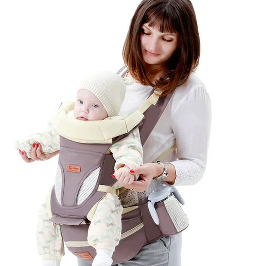 3-in-1 Ergonomic Baby Carrier – Adjustable Infant and Toddler Support with Leg Platform