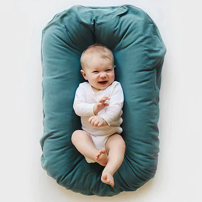 Cushioned Baby Nest Sleep Pillow – Portable Resting Pod with Washable Cover