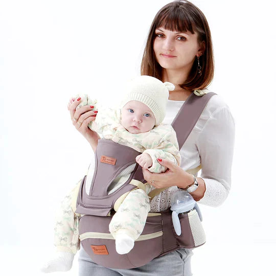 3-in-1 Ergonomic Baby Carrier – Adjustable Infant and Toddler Support with Leg Platform