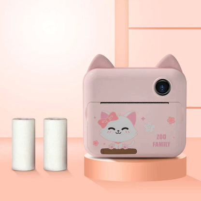 Children’s Instant Print HD Camera – Dual Lens with 1080p Video and Black & White Printing