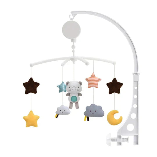 Musical Cot Mobile with Adjustable Bracket – Gentle Rotation and Soothing Melodies
