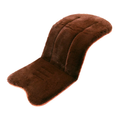 Baby Pushchair Seat Mat – Soft Cotton Cushion with Faux Fur, Universal Fit