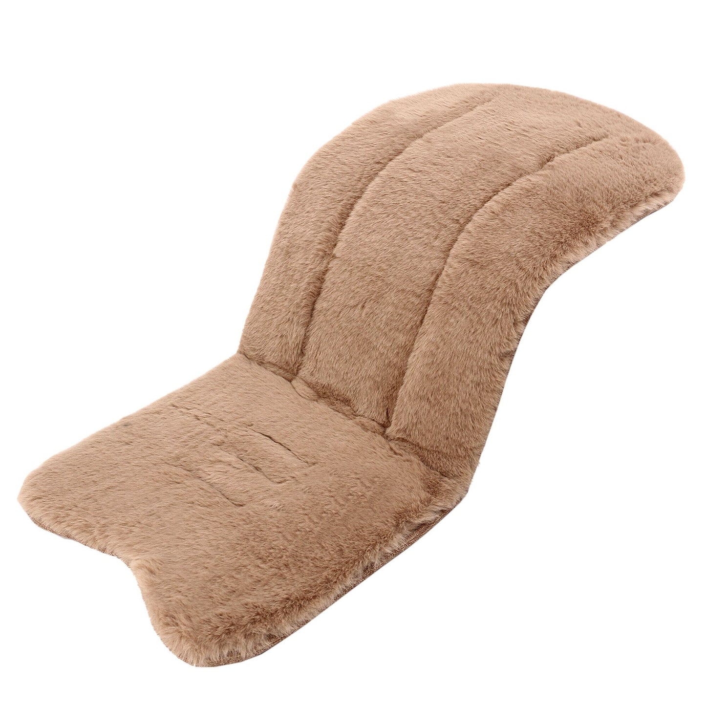 Baby Pushchair Seat Mat – Soft Cotton Cushion with Faux Fur, Universal Fit
