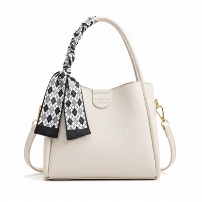 White lychee texture bag - no hand