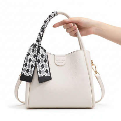 White lychee texture bag