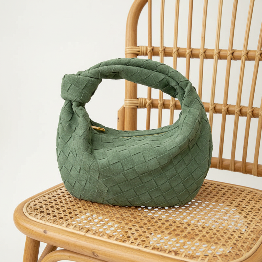 Sage green bag lifestyle shot