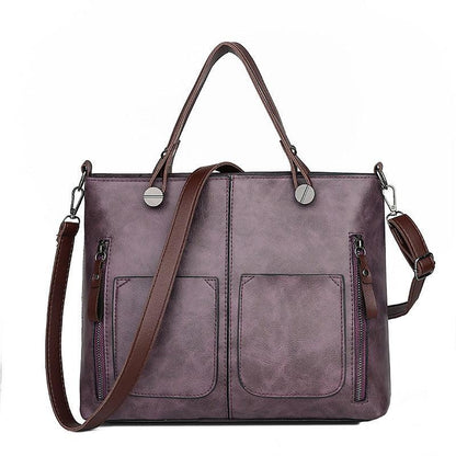 Vyreum – Women’s Vintage PU Leather Shoulder Bag with Adjustable Crossbody Strap